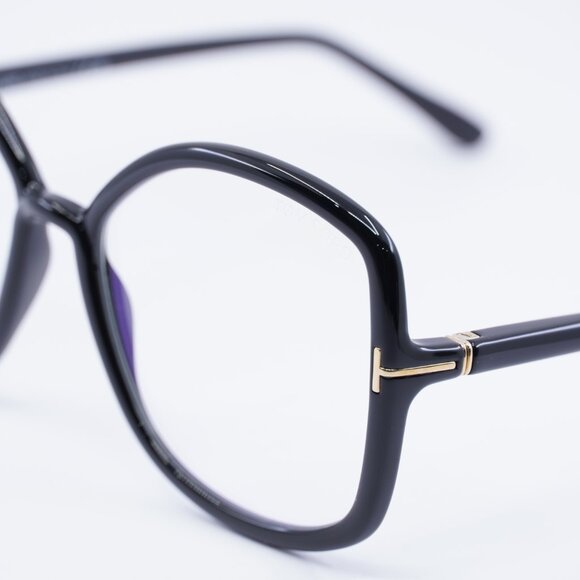 Tom Ford FT5845-B 001 Eyeglasses 56mm Shiny Black Frame, Blue Light Block main image 6